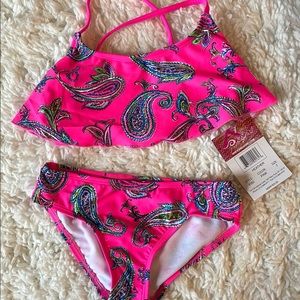Kanu Surf Girls Alania Flounce Bikini Beach Sport 2 piece Swimsuit